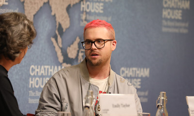 Christopher Wylie, Director of Research, Cambridge Analytica (2013–14). Crédito: Chatham House Cyber Conference 2018, 28-29 June 2018, cht.hm/2nq9gQL