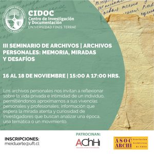 Afiche III Seminario de Archivos CIDOC